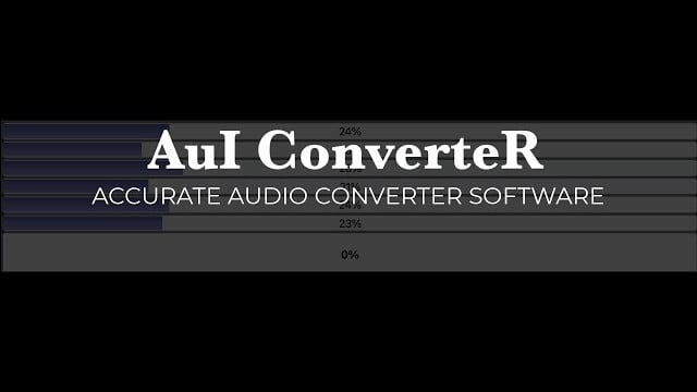 video: AuI ConverteR software. Short review