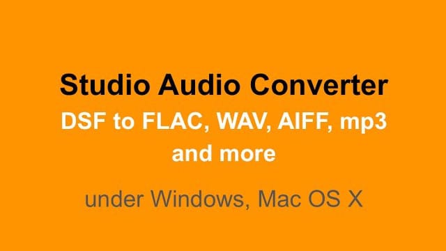video guide DSD vs FLAC